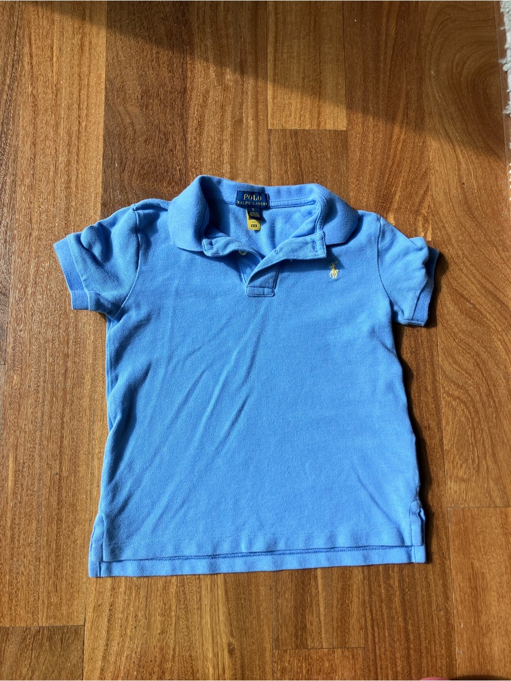 Polo by Ralph Lauren Toddler Short Sleeve Polo - Light Blue with Yellow Pony